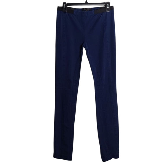 BCBGMaxAzria Slater Skinny Pants Faded Classic Blu Navy Blue Leggings Size Small - Picture 1 of 15